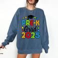 Kids Pre-K Grad 2025 Preschool Prek Graduation Comfort Colors Sweatshirt Denim