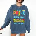 Kids So Long PRE-K It's Been Fun Graduation Comfort Colors Sweatshirt Denim