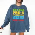 Kids So Long PRE-K It's Been Fun Shirt Boy Girl Graduation Comfort Colors Sweatshirt Denim