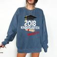 Kindergarten 2018 NAILED IT Graduation Graduate Comfort Colors Sweatshirt Denim