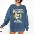 Kindergarten Graduation Shirts 2019 Shark Grad Toddler Comfort Colors Sweatshirt Denim