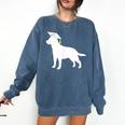 Labrador Retriever Graduation Dog Graduate For Men Women Kids Comfort Colors Sweatshirt Denim