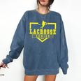 Lacrosse Senior Night Lacrosse Senior 2026 Graduation 20 Comfort Colors Sweatshirt Denim