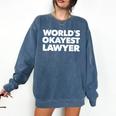 Lawyer Attorney For Law School Graduation Comfort Colors Sweatshirt Denim