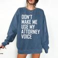 Lawyer Law School Graduation Attorney Men Women Comfort Colors Sweatshirt Denim