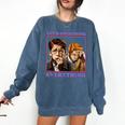Let's Overthink Everything Shirt Antisocial Introvert Comfort Colors Sweatshirt Denim