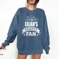 Lilian Personalized Name Sports Fan Birthday Graduation Comfort Colors Sweatshirt Denim