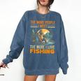 I Love Fishing Bigfoot Fisherman Introvert Sarcastic Comfort Colors Sweatshirt Denim I Love Fishing Bigfoot Fisherman Introvert Sarcastic Comfort Colors Sweatshirt Denim