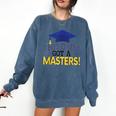 Masters Degree Proud Dad Graduation Shirt MBA Social Work Comfort Colors Sweatshirt Denim