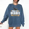 Masters Degree Survivor Graduation For MBA Graduate Comfort Colors Sweatshirt Denim