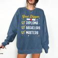 Masters Graduation Goal Digger Mastered It Comfort Colors Sweatshirt Denim