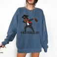 Masters Graduation Mastered It Dabbing Man Tee Comfort Colors Sweatshirt Denim