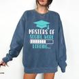 Masters Of Social Work Loading MSW Graduation Future Social Comfort Colors Sweatshirt Denim