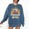 Mountain Biking Beer Drinking Introvert Sayings For Cyclist Comfort Colors Sweatshirt Denim Mountain Biking Beer Drinking Introvert Sayings For Cyclist Comfort Colors Sweatshirt Denim