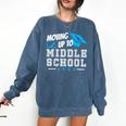 Moving Up To Middle School Graduation T-Shirt Comfort Colors Sweatshirt Denim