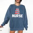 MsMrs Miss NURSE Nursing Graduation Comfort Colors Sweatshirt Denim