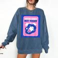 Not Today Cool Fun Cute Introvert Cat Character Comfort Colors Sweatshirt Denim Not Today Cool Fun Cute Introvert Cat Character Comfort Colors Sweatshirt Denim
