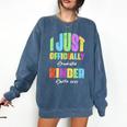 I Officially Graduated Kindergarten Graduation Class Of 2022 Comfort Colors Sweatshirt Denim