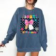 Peace Out 2nd Grade Graduation Last Day School Second Grade Comfort Colors Sweatshirt Denim