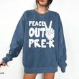 Peace Out Pre-K Great Class Of 2019 Graduation T-Shirt Comfort Colors Sweatshirt Denim