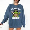 Peace Sign Hand Turtle Class Of 2026 Graduation Comfort Colors Sweatshirt Denim