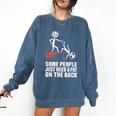 Some People Just Need A Pat On The Back Introvert Comfort Colors Sweatshirt Denim Some People Just Need A Pat On The Back Introvert Comfort Colors Sweatshirt Denim