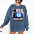 Police Academy Shirt Police Officer Graduation Comfort Colors Sweatshirt Denim