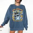 Proud 8th Grade Graduate Axolotl Graduation Eighth Comfort Colors Sweatshirt Denim