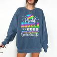Proud Abuela Of Preschool Graduate 2025 Graduation Comfort Colors Sweatshirt Denim