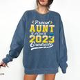 Proud Aunt Of a Class Of 2023 Graduate Senior Graduation Comfort Colors Sweatshirt Denim
