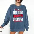 Proud Best Freind Of a Class Of 2026 Graduate For Graduation Premium Comfort Colors Sweatshirt Denim