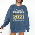 Proud Brother Class Of 2021 Graduate Senior 21 Graduation Comfort Colors Sweatshirt Denim