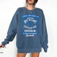 Proud Of Cousin Police Academy Graduation Shirt Comfort Colors Sweatshirt Denim