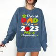 Proud Dad Of 2023 Pre K Graduate Graduation Comfort Colors Sweatshirt Denim
