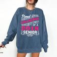 Proud Grandma Of a 2018 Senior Tshirt Graduation Comfort Colors Sweatshirt Denim