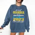 Proud Grandma Of 2023 College Graduate Family 23 Graduation Comfort Colors Sweatshirt Denim