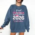Proud Grandma Of A 2026 Senior Class Of 2026 Graduation Comfort Colors Sweatshirt Denim