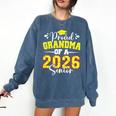 Proud Grandma Of A 2026 Senior Softball Graduation Matching Comfort Colors Sweatshirt Denim