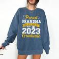 Proud Grandma Of a Class Of 2023 Graduate Senior Graduation Comfort Colors Sweatshirt Denim