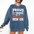 Proud Grandma Of a Football Senior 2026 Graduation Comfort Colors Sweatshirt Denim