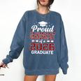 Proud Grandparent Of A 2026 Graduate Class Of Graduation Comfort Colors Sweatshirt Denim