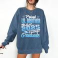 Proud Lil Brother Of 2025 Graduate College Shirt Graduation Comfort Colors Sweatshirt Denim