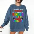 Proud MAWMAW Of Awesome Kindergarten Pre-K Graduation 2025 Comfort Colors Sweatshirt Denim