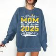 Proud Mom Of a 2025 Senior Graduate Graduation Comfort Colors Sweatshirt Denim