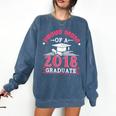 Proud Mom Of A Class 2018 Graduate Graduation T-Shirt Comfort Colors Sweatshirt Denim