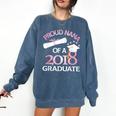 Proud Nana Of a 2018 Graduate Grandmother Graduation Comfort Colors Sweatshirt Denim