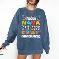 Proud NANA Of a 2025 Kindergarten Graduate Graduation Comfort Colors Sweatshirt Denim