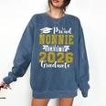 Proud Nonnie Of a Class Of 2026 Graduate Graduation 2026 Comfort Colors Sweatshirt Denim