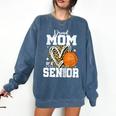 Proud Senior Mom Class Of 2026 Basketball Graduation Leopard Comfort Colors Sweatshirt Denim