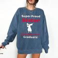 Proud Sister Of 2018 Graduate Dabbing Graduation Comfort Colors Sweatshirt Denim